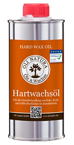 OLI-NATURA Hartwachsöl, geprüft Allergikerfreundlich, lebensmittelecht-zertifiziert, 0.25L, farblos - natur